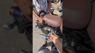 Royal Enfield backrest upgrade Style aur comfort ek saath shorts shortsfeed minivlog Classic350 [upl. by Jenine]