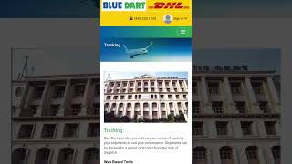 Blue Dart courier tracking Kaise kare  How to track blue dart courier shipment online [upl. by Pillow647]