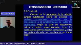 quotLITISCONSORCIO Y TERCEROS EN EL PROCESO CIVILquot [upl. by Sheets]