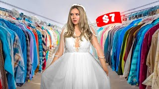 I Thrifted GORGEOUS Wedding Dresses for CHEAP [upl. by Yllek]