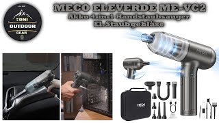 MECO Eleverde ME VC2 4 in 1 Akku Staubsaueger  Kompressor LED Licht meco staubsauger kompressor [upl. by Dunseath37]