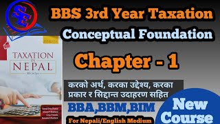 fundamentals of taxation and auditing  chapter 1  BBS third year  conceptual foundation [upl. by Melise]