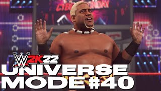 WWE 2K22  Universe Mode  CYBER SUNDAY PART 15  40 [upl. by Sirtimed]