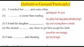 Verbs  Verbs in English Grammar  NonFinite Verb  Infinitive  Gerund  Participle English Point [upl. by Elleinwad]