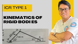 Kinematics of rigid bodies 🔥 ICR type 1  Mu Dec 09 engineeringmechanics firstyearengineering [upl. by Atok]