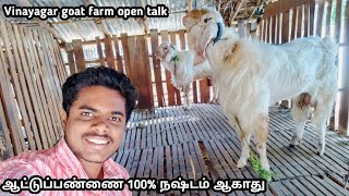 ஆட்டுப்பண்ணை 100 நஷ்டம் ஆகாது  Vinayagar goat farm open talk  தலைச்சேரி ஆட்டுப்பண்ணை [upl. by Balliett333]