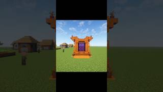 Simple amp Awesome Red Sandstone Portal Design minecraft shorts [upl. by Aba]