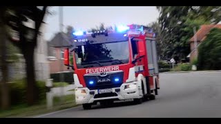 Hornkonzert  Sirene  Ankunft neues MLF der Freiwilligen Feuerwehr Wardenburg [upl. by Malory970]