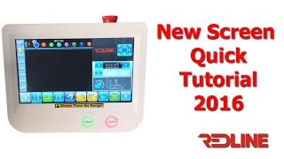 Quick Tutorial About the new Screen  Redline Embroidery Machine [upl. by Stuckey118]