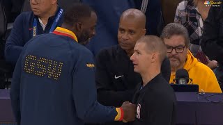 NBA ref tells Draymond Green that he listened to Draymonds podcast 😂 [upl. by Ilka489]