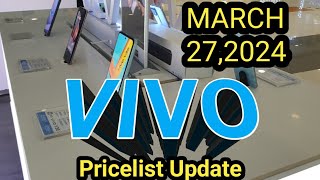 VIVO PRICES UPDATE Y02TY17sY36Y77sV295GV305G [upl. by Yssep]