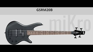 REVIEW  Ibanez Mikro GSRM20B ShortScale Bass Guitar  Weathered Black [upl. by Nileve229]