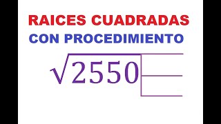 1 RAÍZ CUADRADA INEXACTA DE 4 CIFRAS DÍGITOS COMO SACAR LA RAÍZ CUADRADA CON PROCEDIMIENTO [upl. by Daron62]