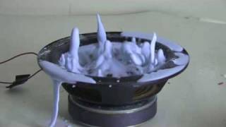 NonNewtonian Fluid on a Speaker Cone [upl. by Fuld]