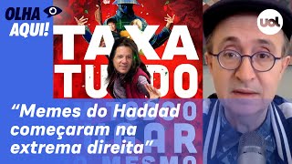 Reinaldo Imprensa deveria dar a origem de memes sobre Haddad e taxas começou na extrema direita [upl. by Forras222]