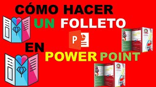 ✅CÓMO HACER UN FOLLETO EN POWER POINT [upl. by Arlo]