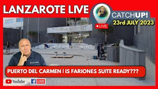 Is the Fariones Suites open yet🔴LIVE MEGA WALK UPDATE  walk around Puerto Del Carmen [upl. by Olivie53]