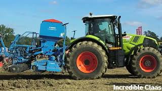 2023 Claas Axion 830 CMATIC 67 Litre 6Cyl Diesel Tractor 225240HP with Lemken Seed Drill [upl. by Joon828]