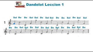 Dandelot Leccion 1  Aprende y PRACTICA desde 0 Conoce lo BASICO en el pentagrama [upl. by Lenard]