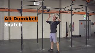 Alternating Dumbbell Power Snatch  How to Alt Dumbbell Snatch with Good Technique [upl. by Diarmit]