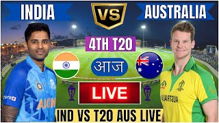 Live IND Vs AUS 4th T20 Match  Live Cricket Match Today  IND vs AUS live 1st innings livescore [upl. by Annav128]