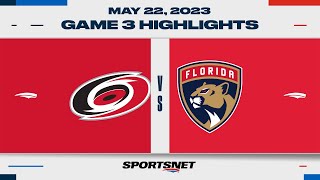 NHL Eastern Conference Final Game 3 Highlights  Hurricanes vs Panthers  May 22 2023 [upl. by Eimaraj964]