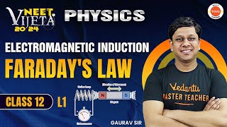 Electromagnetic Induction  L1  EMI  Faradays Law  Gaurav Gupta  NEET 2024 [upl. by Ariet]