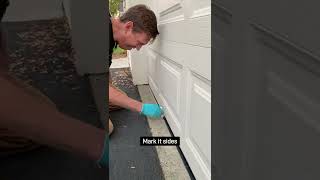 DIY Garage Door Rubber Threshold Seal  Protect your garage from leaks [upl. by Annavoeg]