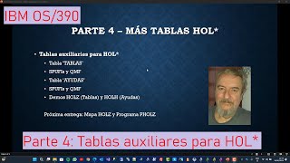 IBM OS390 Parte 4 Tablas auxiliares para HOL [upl. by Kahlil955]