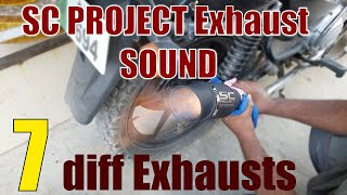 SC Project Exhaust Sound on Yamaha YBR Motorcycle [upl. by Cybill]