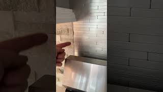 Stacked Ledge Stone Backsplash Idea [upl. by Lapointe]