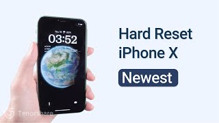 How to Hard Reset iPhone X 2022 [upl. by Rabbaj]