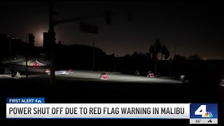 Power shut off in some areas due to red flag warning from Santa Ana winds [upl. by Ydeh]