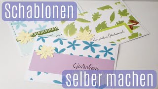 Hintergrund gestalten ✿ Schablonen selber machen ✿ Actionmaterial ✿ Basteln mit Papier [upl. by Arvo]