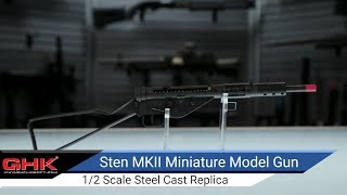 GHK Miniature Scale Stern MKII Model Gun  Airsoft Evikecom [upl. by Ennayrb605]