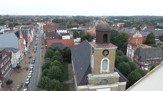 Riesenrad Husum Hafentage 2016  Mitfahrt mit Blick über Husum [upl. by Shewmaker2]