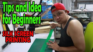 Tips and Idea for Beginners Silk Screen Printing [upl. by Yuzik]