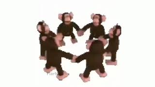 10 HOURS Happy Monkey Circle meme [upl. by Berlyn]