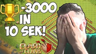 3000 POKALE WEG in 10 SEKUNDEN ☆ Clash of Clans [upl. by Rodmun]