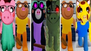 Playing as ALL CHARACTERS CH 1 10 Roblox PIGGY New Update [upl. by Gnep]