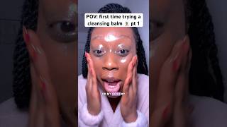 Naturium ginseng cleansing balm review Pt 1 🧖🏾‍♀️💜 cleansingbalm cleansingoil makeupremover [upl. by Koerner166]