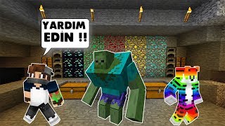 MODLU MADEN CHALLENGE SİNAN ÇILDIRDI  Minecraft Maden Challenge wSinan Koçali [upl. by Lerat]