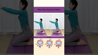 Pelvic Floor Exercise at Home🏠 pelvicfloor exercise motivation workout losebellyfat bellyfat [upl. by Fitalludba]