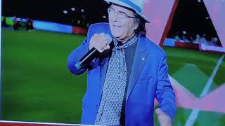 AL Bano Albano in Fratelli dItalia prima della Finale di Coppa Italia Juve Atalanta Maggio 2024 [upl. by Vergos]