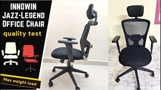 INNOWIN JazzLegend HighBack Office Chair Mesh Ergonomic Chair for Work from Home detail review [upl. by Ecirtahs]