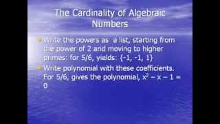 The Cardinality of Algebraic Numbers [upl. by Ardnas]