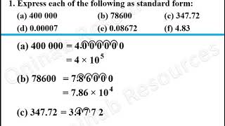 The Maths Prof Standard Form part 1 [upl. by Niowtna615]