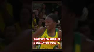 When they say netball is non contact 🫣🙄 netball netballhighlights sporthighlights biggesthits [upl. by Gaye]