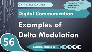 Examples of Delta Modulation  Solved Problems of Delta Modulation  Digital Communication [upl. by Kreit]