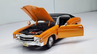 diecast model unboxing video Chevrolet Chevelle SS 454 sports model [upl. by Jaquenette626]